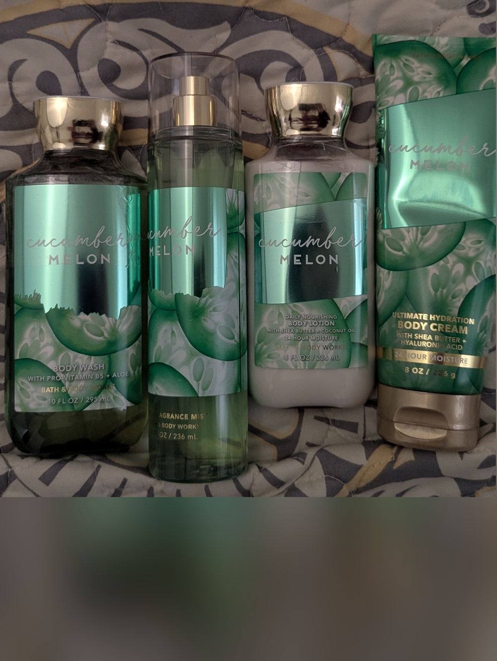 Bath & Body Works Cucumber Melon Body Care Set